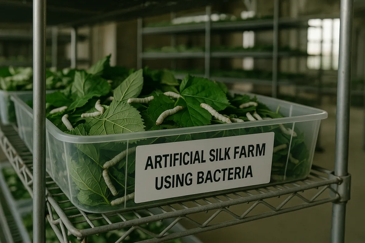 Фермы искусственного шёлка на основе бактерий