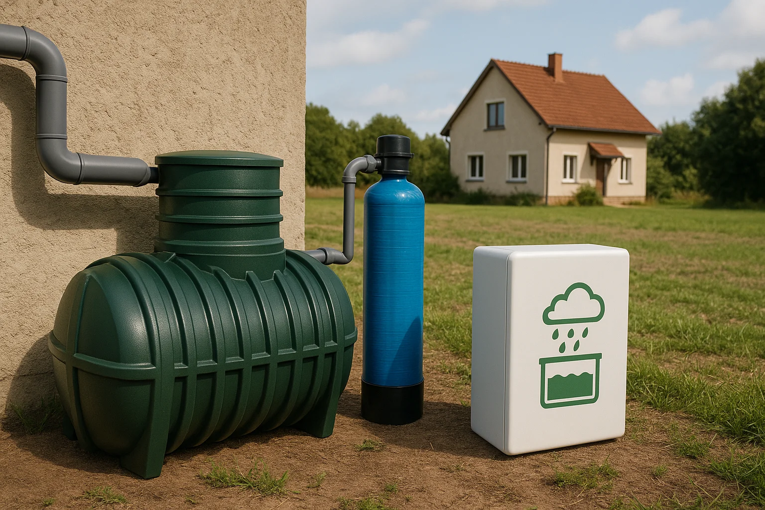 Станция регенерации дождевой воды для частных домов